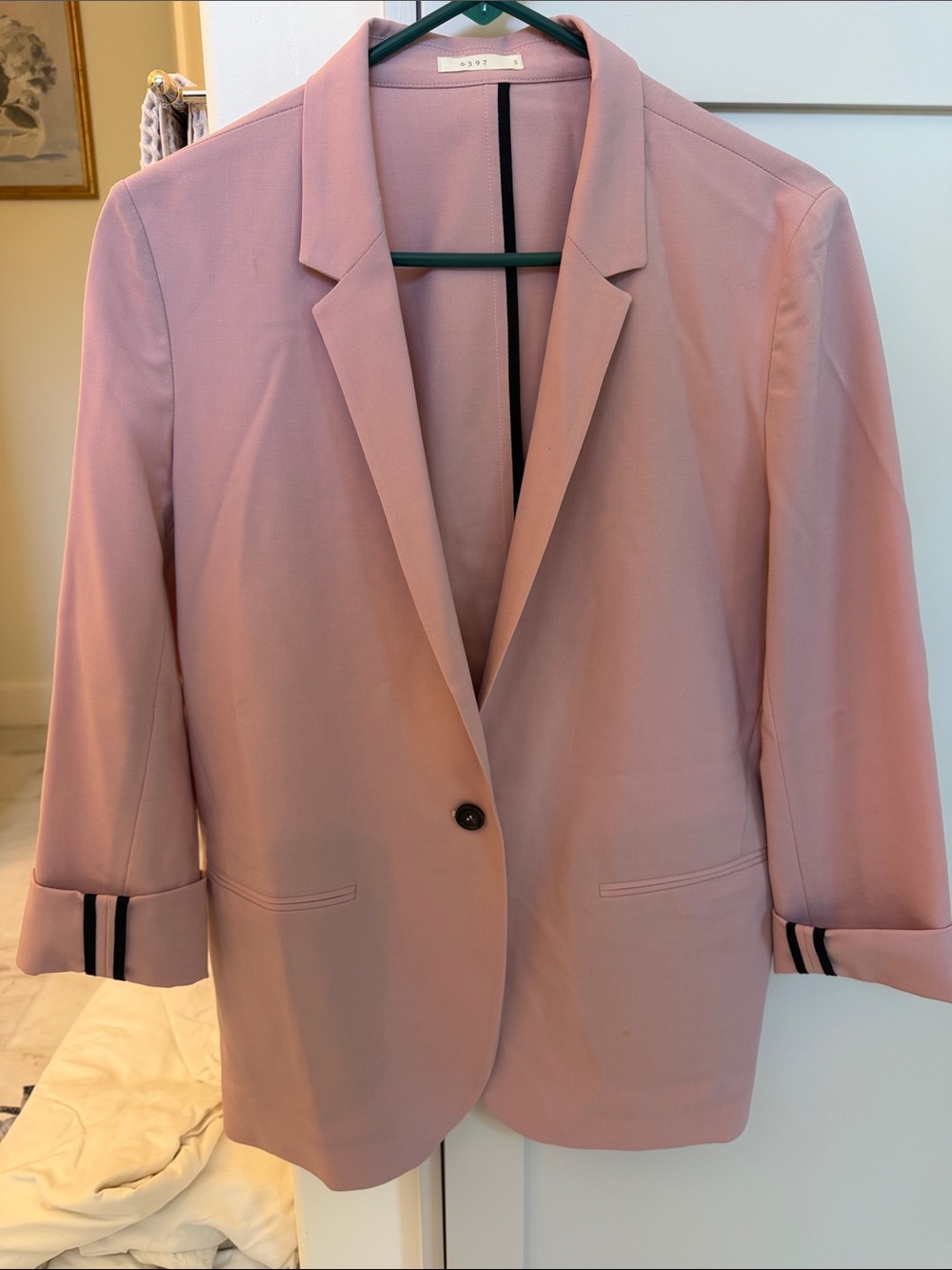6397 Mauve Pink Blazer Jacket - Small